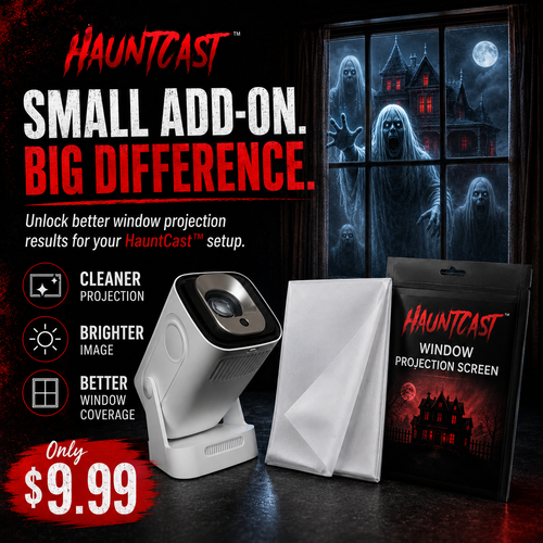 HauntCast™ Window Projection Screen