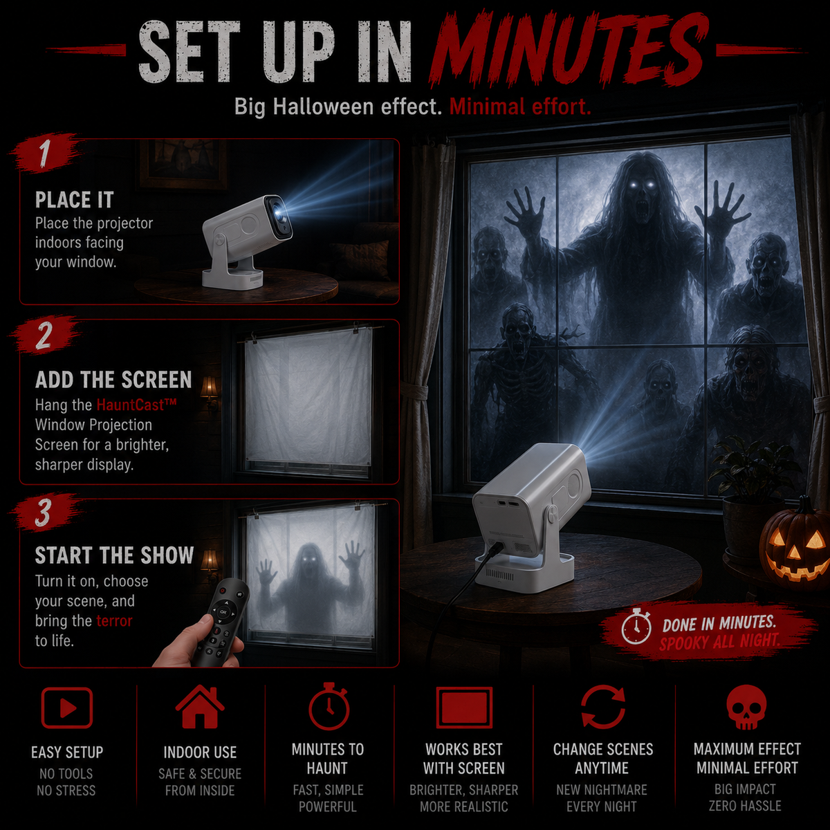 HauntCast™ Horror Projector