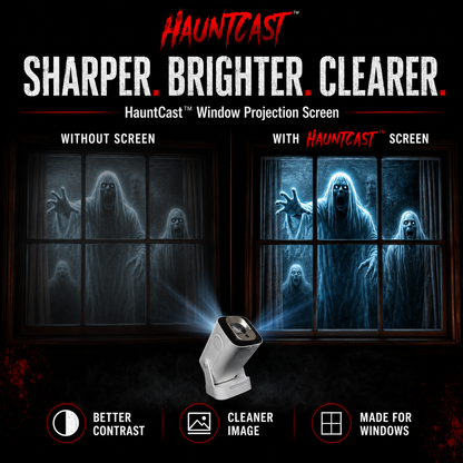 HauntCast™ Window Projection Screen